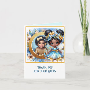 PHOTO Tack Teal Guld Black Fairy Princess Kort