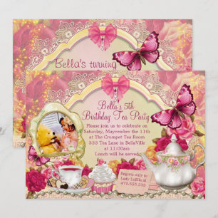 Photo Tea Party-inbjudan Inbjudningar