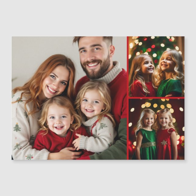Photo Template-julklapp för familjen (Framsida)