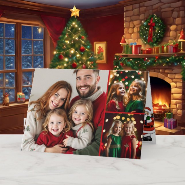 Photo Template-julklapp för familjen Kort (Skapare uppladdad)