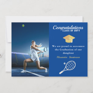 Photo Tennis-spelare Blue Guld White studenten Meddelande