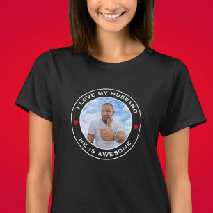 Photo Text Heart I Kärlek My Fantastisk Make T Shirt