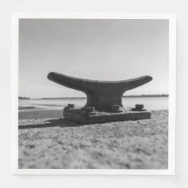 photo thème marin, noir et blanc pappersservett