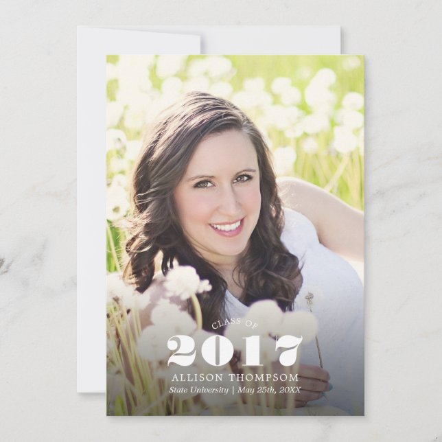 Photo Tillkännagivande för studenten Meddelande (Framsida)