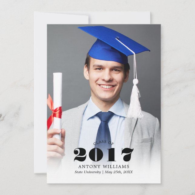 Photo Tillkännagivande för studenten Meddelande (Framsida)