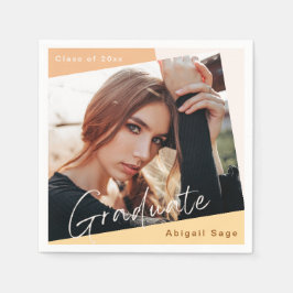 Photo Trendig Modern Natural Studenten Pappersservett