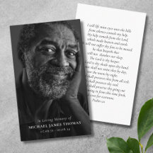 Photo Tribute Memory Card