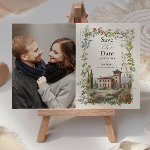 Photo Tuscany Watercolor Italien Destination Weddi Spara Datumet