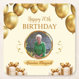 Photo Underlägg för 70:e födelsedagen