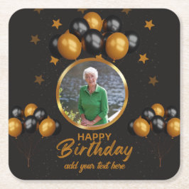 Photo Underlägg för 70:e födelsedagen Papper Kvadrat