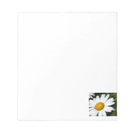 photo, une margueritte, font vert anteckningsblock