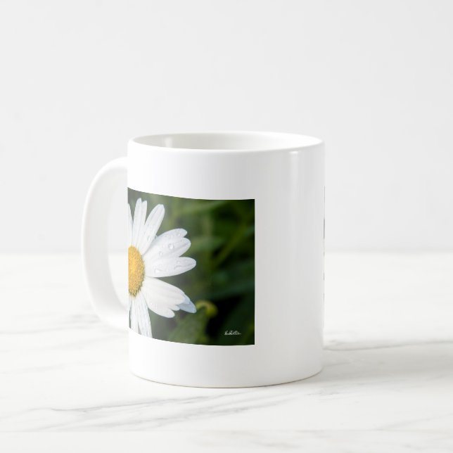 photo, une margueritte, font vert kaffemugg (Framsida vänster)