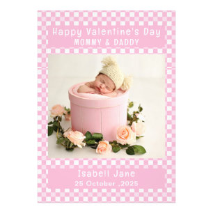 Photo Valentine för Mamma och pappa nya föräldrar Fototryck