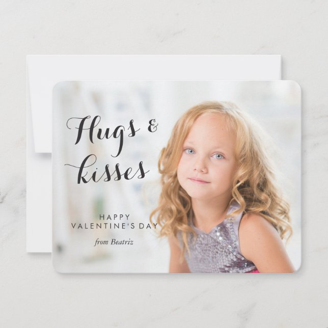 Photo Valentine's Day Kids Classroom Valentine Julkort (Framsida)