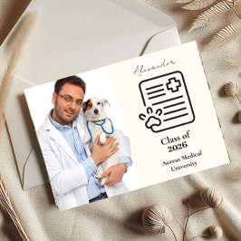  Photo Vet Med Paw Syringe Graduation Party Meddelande