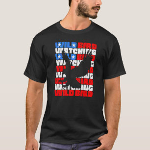 Photo Vild Bird Wating Free Flies Eagle on Amer T Shirt