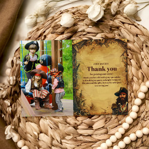 Photo Vintage Pirat Födelsedagsfest Ahoy Matey Old Tack Kort