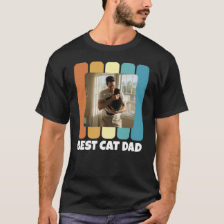 Photo Vintage Sunset för bästa Kat Pappa Anpassnin T Shirt
