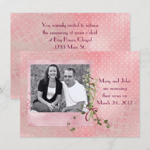 Photo Vow Renewal Inbjudan
