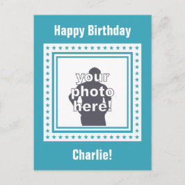 PHOTO, vykort för anpassningsbar och FÄRG / vykort