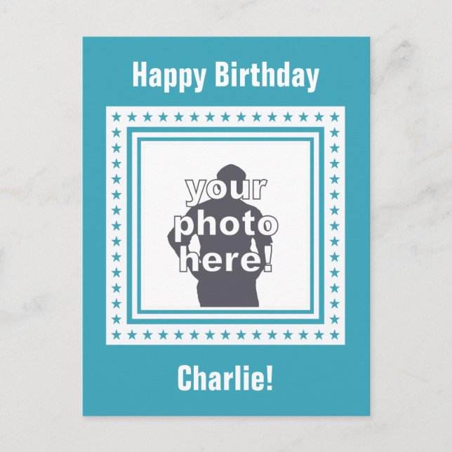 PHOTO, vykort för anpassningsbar och FÄRG / vykort (Framsida)