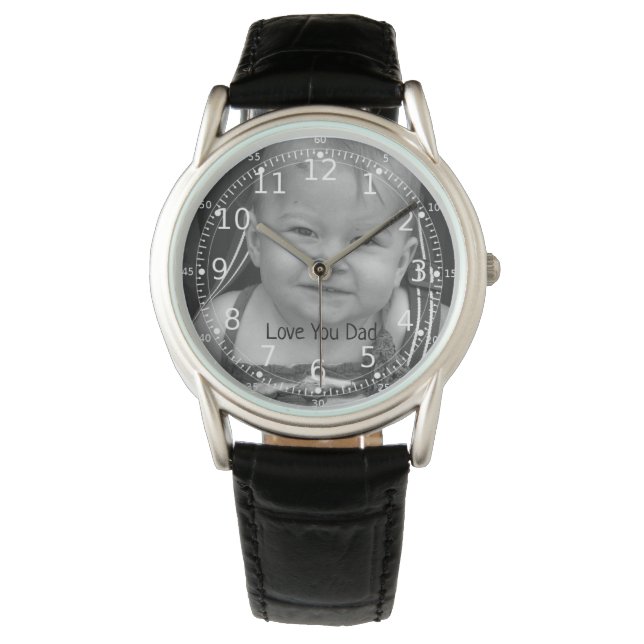 Photo Watch, Personlig Gifts Pappa Armbandsur (Framsida)