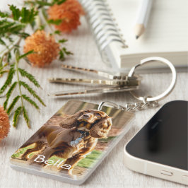 Photo & Watercolor Cocker Spain Personalize