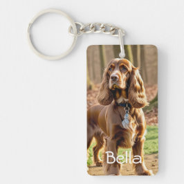 Photo & Watercolor Cocker Spain Personalize