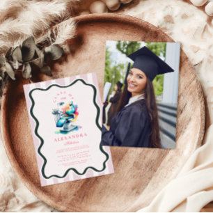 Photo Watercolor Female dentist Studenten Inbjudningar