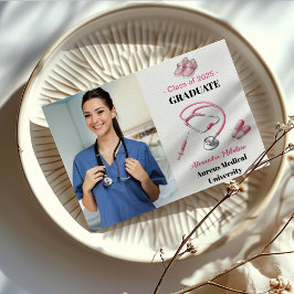 Photo Watercolor Rosa Nursing School Student Meddelande