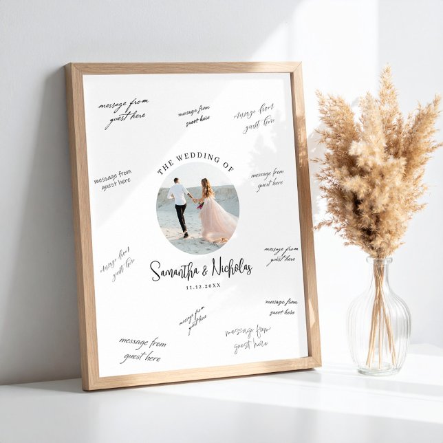 Photo Wedding Guestbook Signature Poster (Skapare uppladdad)