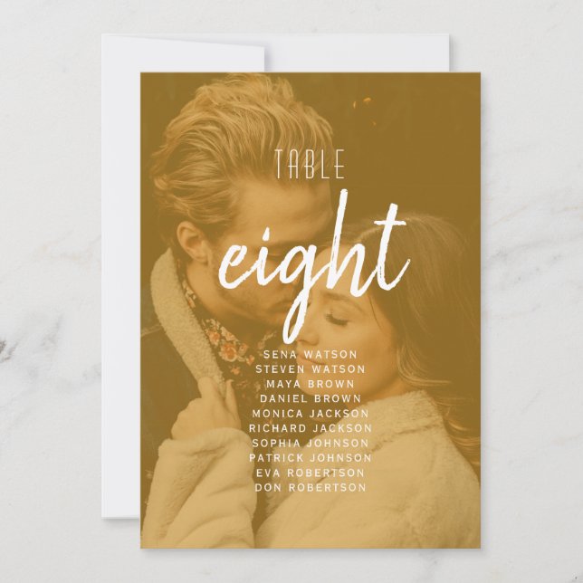 Photo Wedding Seating Chart (Framsida)