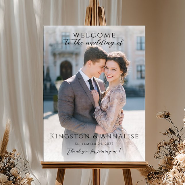 Photo wedding welcome sign, photo wedding welcome poster (Skapare uppladdad)