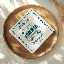 Photo Whimsical Quirky Doodle Holiday Pappersservett