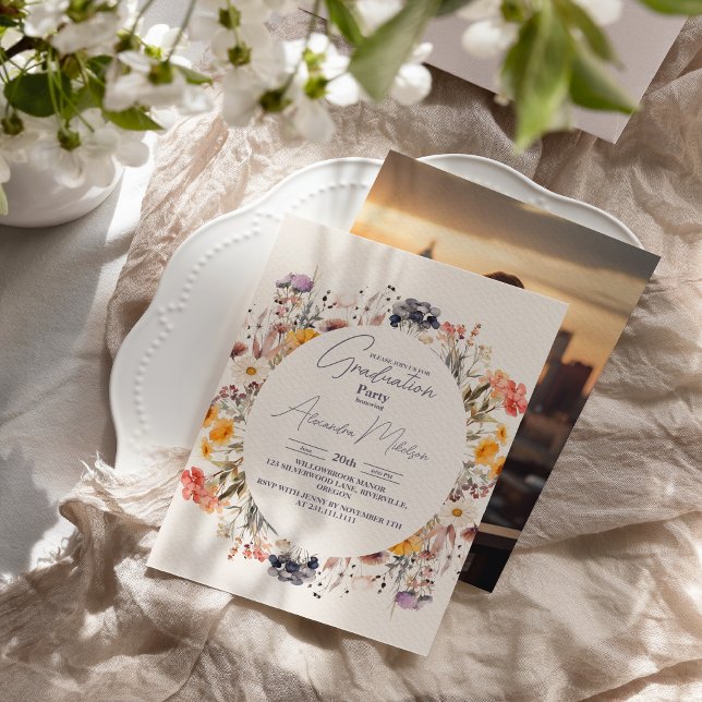 Photo WildblomGarden WandeGrey Studenten Inbjudningar (Skapare uppladdad)