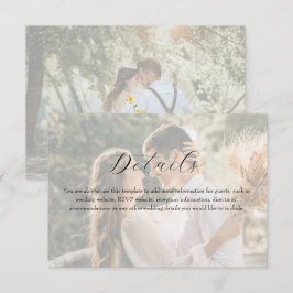 Photo Wildflower Wedding Details Tilläggskort