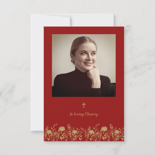 Photo & Wildflowers for Funeral Service (Framsida)