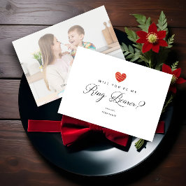 Photo Will You Be My Ring Bearer Red Heart