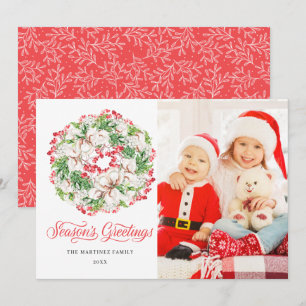 PHOTO Winter WAND Helgdag Flat julkort
