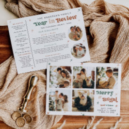 Photo Year i Granska julboho med Helgdag Card Julkort