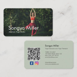 Photo Yoga Teacher Personal Trainer Therapist Visitkort