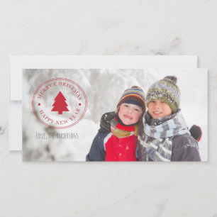 Photocard för god jul & Gott nytt år Helgdag Julkort