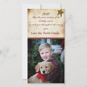 Photocard för julklapp julkort