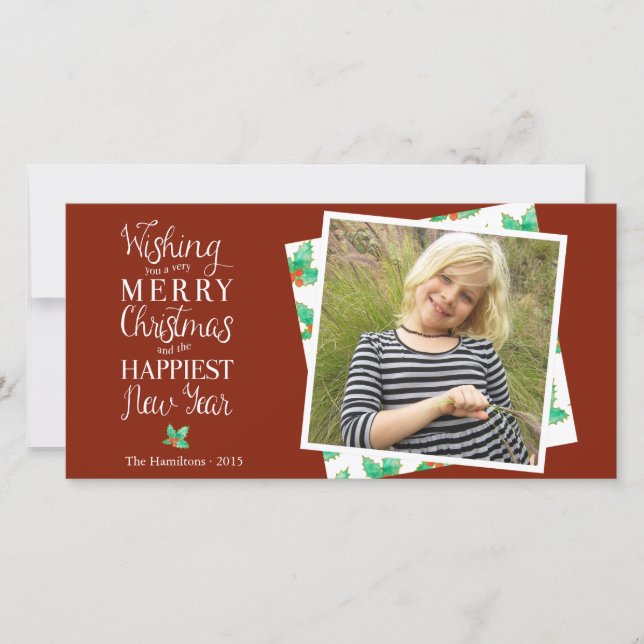 Photocard med Helgdag i klassrum Julkort (Framsida)