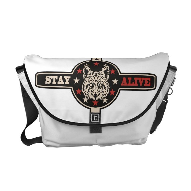 Photocoyote messenger bagkräm messenger bag (Framsidan)