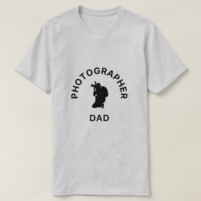 Photografer Pappa - Capturing Moments T-Shirt (Design framsida)