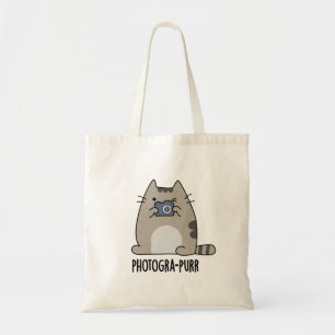 Photograh-purr Funny Cat Photographer Pun Tygkasse