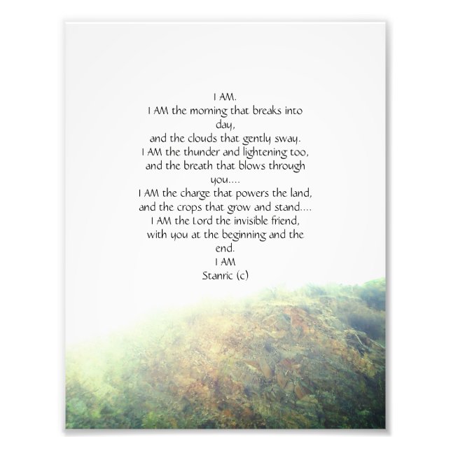 photograph with poem design fototryck (Framsidan)