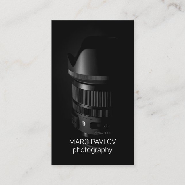 Photographer Business Card Visitkort (Framsida)