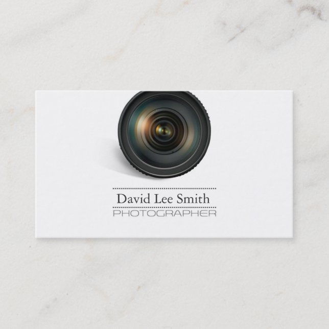 Photographer Business card Visitkort (Framsida)